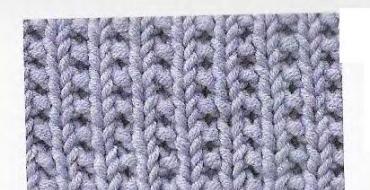 Elastični vzorci vzorci za pletenje z opisom Opisi vrst elastičnega pletenja