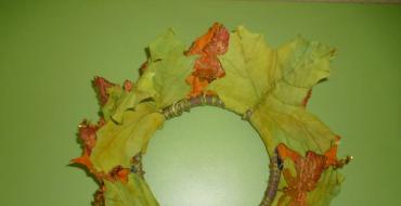 Maski jesienne Maska z liści na jesienny bal
