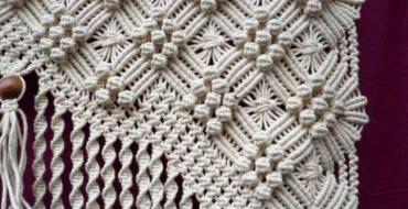 Macrame weaving pattern for beginners with photos and videos Patterns for macrame weaving