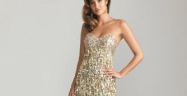 Luksusowa złota sukienka (50 zdjęć) - najlepsze pomysły na olśniewający wygląd